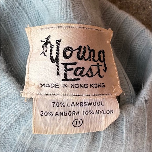 Vintage 80s/90s Women’s Young East Lambswool Blend Soft Pullover Sweater Size 11 - Picture 2 of 6